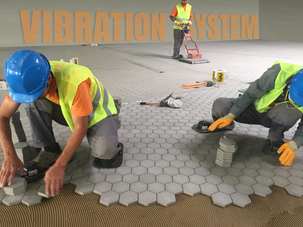 industrial anti-acid hygienic ceramic floors vibration